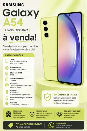 VENDO CELULAR SAMSUNG A54 5G