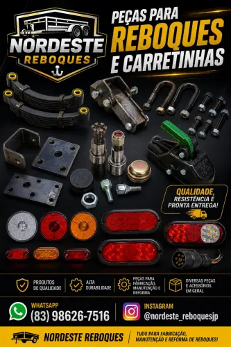 PEÇAS PARA CARRETINHA E REBOQUES 