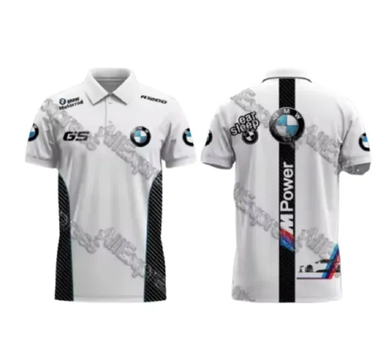 Camisa gola polo BMW Motors elegancia conforto atitude riqueza prosperidade em sua vida 