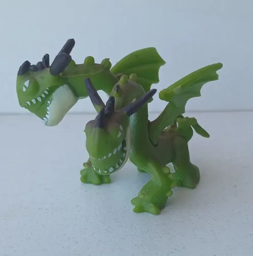 BONECO MINIATURA MINI COMO TREINAR O SEU DRAGÃO ZIPERARREPIANTE DUAS CABEÇAS