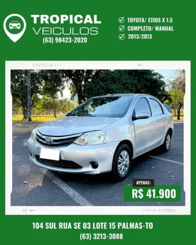 Toyota Etios X Plus 1.5 Flex 16V 5P Mec. 2013