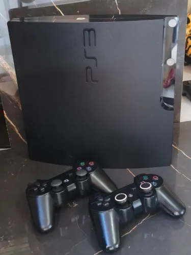 PlayStation 3 Slim Desbloqueado + 2 Controles + Jogos (Entrego)