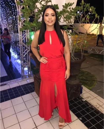 Vendo vestido de festa vermelho - veste M/G