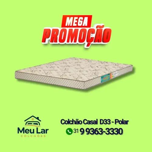 Oferta - Colchão D33 Casal - Certificado pelo INMETRO - 1 Ano De Garantia!!