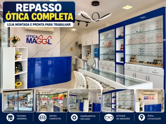 Repasso Ótica Completa - Loja Montada e Pronta para Trabalhar