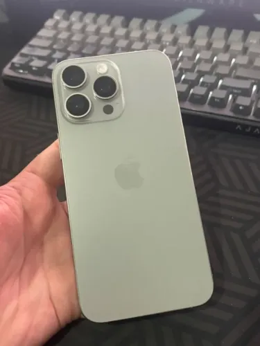 iPhone 15 Pro Max 256GB Titânio Natural - 100% original, bateria 100%