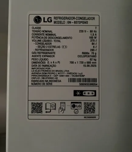 Geladeira LG