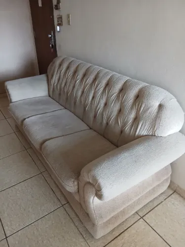 SOFÁ DE 3 LUGARES + CAMA DE SOLTEIRO 