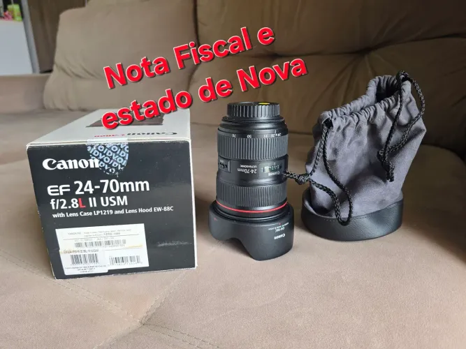 Lente Canon EF 24/70 f2.8L II USM Novissima