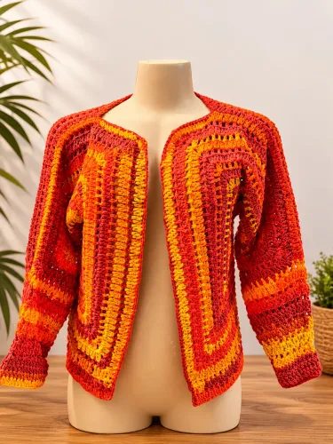 Casaco em croche