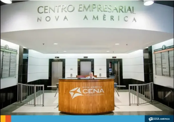 sala comercial no Edifício Cena , com ar-condicionado.