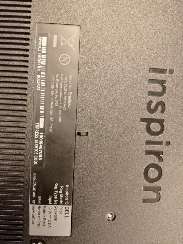 Notebook Dell Inspirion15 Intel i7 16GB 256GB