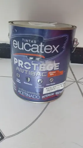 Tinta acetinado lavável na cor cinza bem clarinho 3.2lt