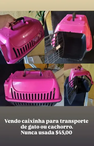 Caixa de transporte para gatos ou cachorro pequeno 