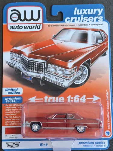 Miniatura Premium Auto World 1975 Cadillac Coupe DeVille
