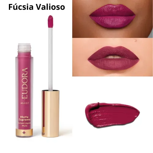 Batom Líquido Matte Supreme Fúcsia Valioso 4,0Ml
