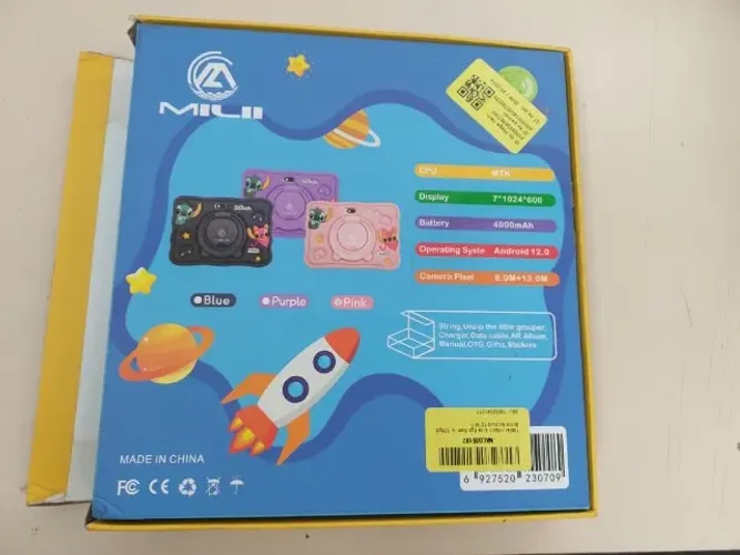 Tablet Infantil Milii Kids 6gb Ram+128gb Stitch Android 12 Wifi