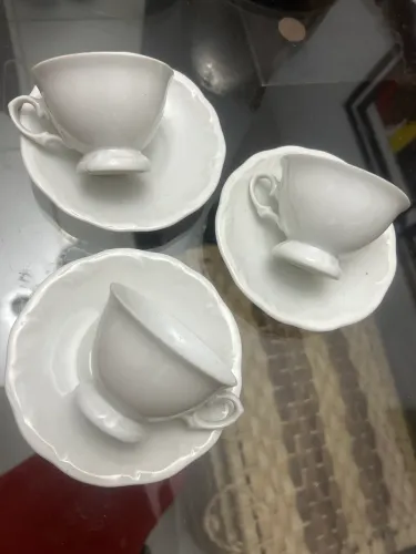 Conjunto de café 3 pires com xícara