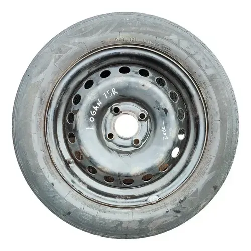 Roda De Ferro Renault Logan 2021 2022 185/65/15 Pneu 1