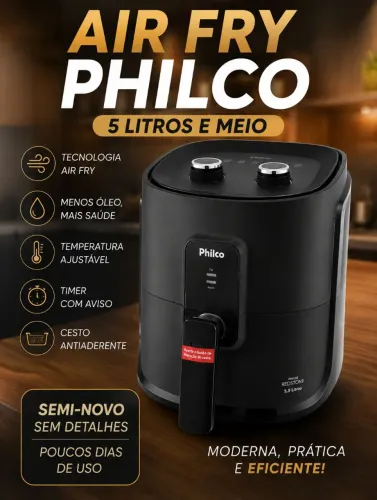 Vende se Air fry Philco 5,5 litros sem detalhes semi novo