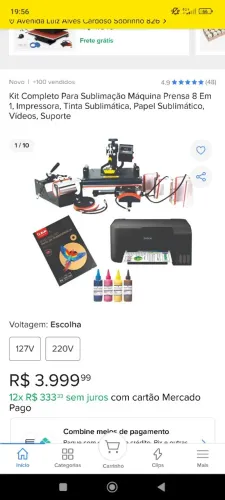 Kit Sublimação completo