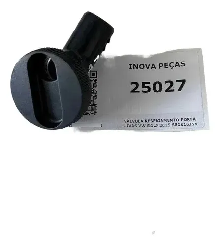Válvula Resfriamento Porta Luvas Vw Golf 2015 5e0816355 Preto