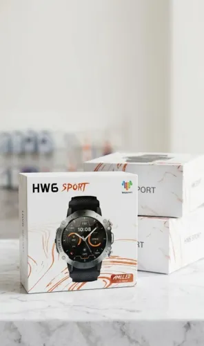 "HW6 Sport: O Smartwatch que aguenta o seu ritmo. Design robusto e tela AMOLED