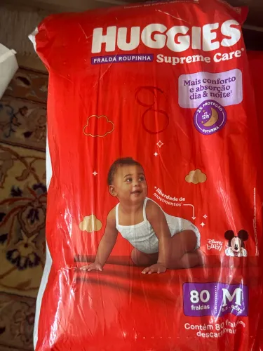Fralda Huggies supreme care 1 pacote com 80 unidades 