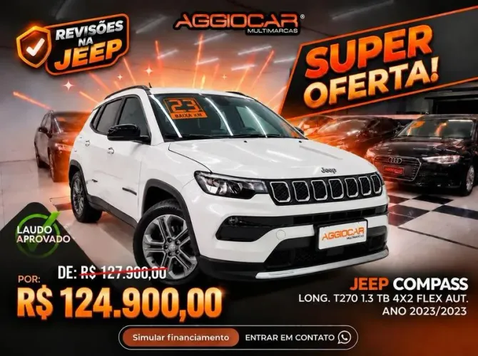 Jeep Compass Long. T270 1.3 TB 4X2 Flex AUT 2023