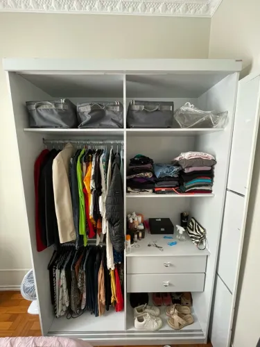 Armário Closet Aberto em MDF - Excelente Espaço Interno (Retirada no Local)