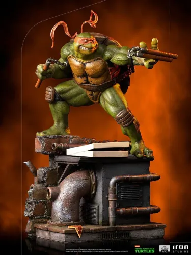 Estátua Michelangelo TMNT BDS Art Scale Iron Studios 1/10