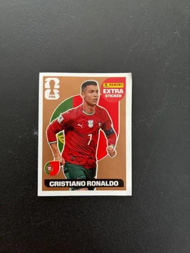 Cristiano Ronaldo Figurinha Bronze