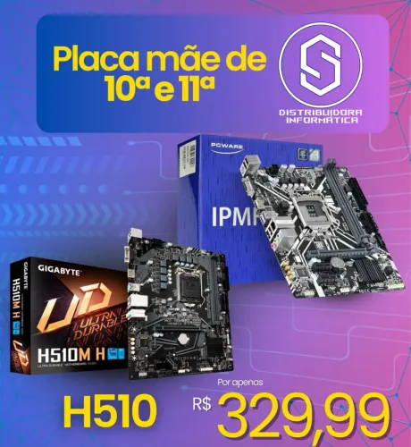 Placa mãe 10° e 11° geração h510 - com garantia