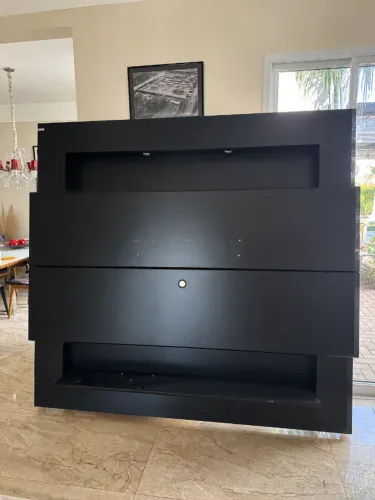 Painel rack tv preto