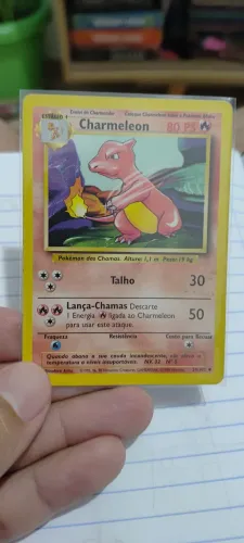 Carta Pokemon Charmeleon base set super conservada