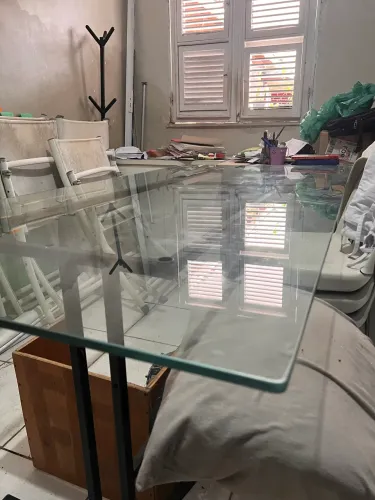 Tampo de vidro para mesa 6 lugares
