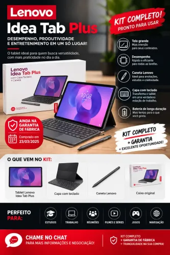LENOVO IDEA TAB PLUS ? KIT COMPLETO + GARANTIA DE FÁBRICA!