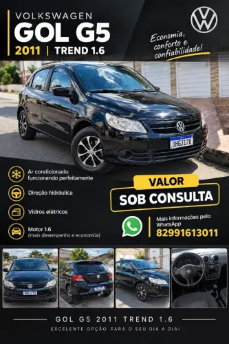 Volkswagen Gol Geração V Power 1.6 8V MI Total Flex I-motion 4P 2011