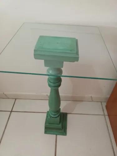 mesa centro colonial vidro temperado 