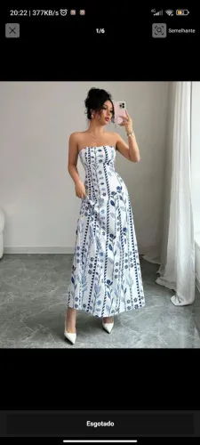 Vestido tomara que caia