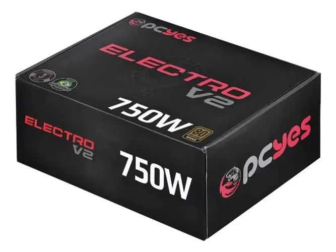 Fonte Para Pc Gamer 80plus Bronze Pcyes 750w Atx Instalamos Loja COimbra Computadores 