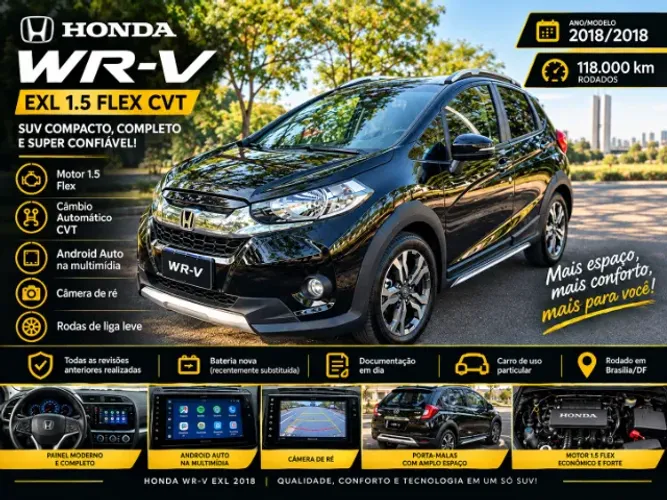 Honda WR-V EXL 1.5 Flexone 16V 5P Aut. 2018