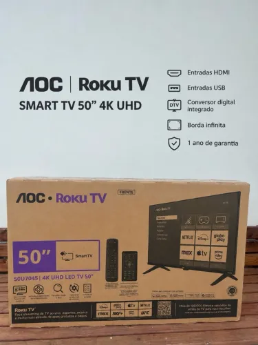 (Pego TV Menor) SMART TV 50 UHD Roku TV