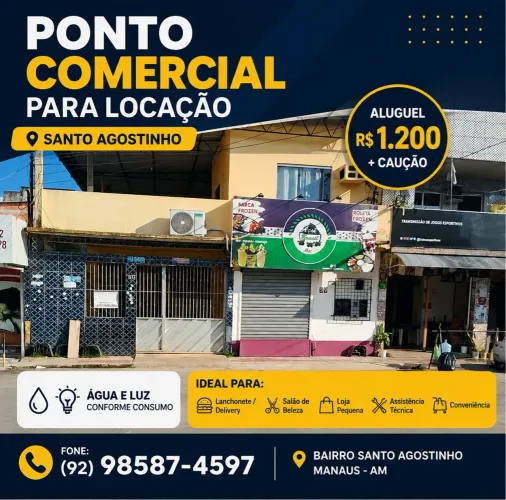 Alugo ponto comercial no Santo Agostinho