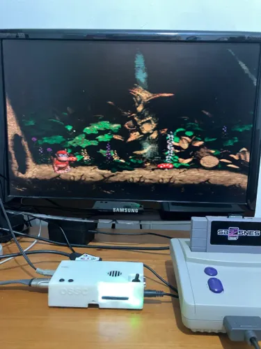 Conversor upscaling Ossc mais cabo Scart rgb luma de excelente qualidade