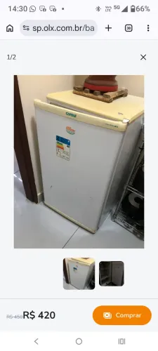 Freezer pequeno vertical