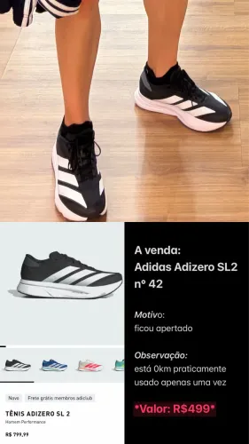Tênis Adidas Adizero SL2 nº42