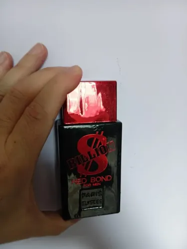 Perfume Billion Red Bond, Paris Elysees, descontinuado, raro, 95ml de 100ml, sem caixa