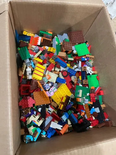 Lote de peças lego sortidas usados
