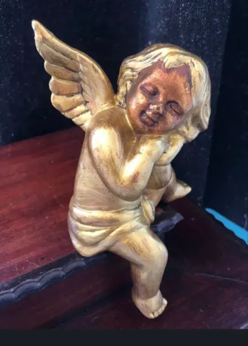 ANJO DOURADO BARROCO DE QUINA 